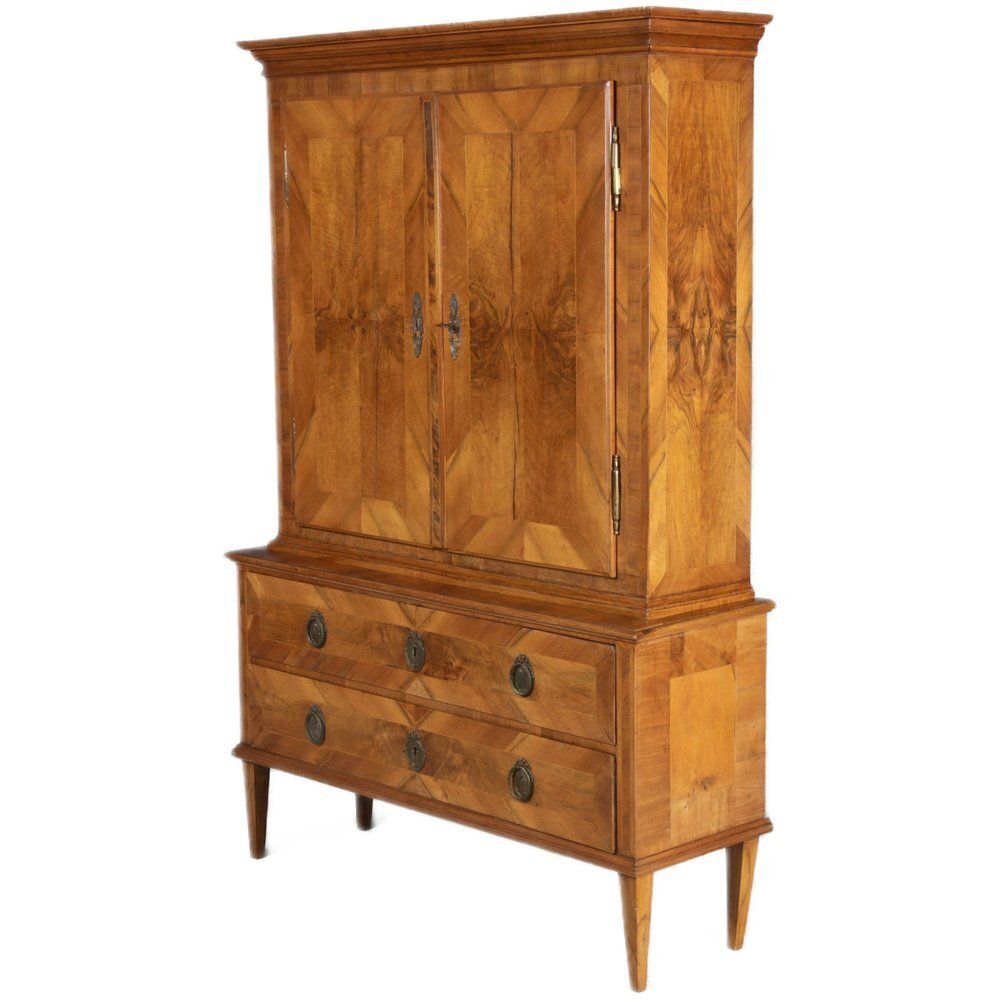 Antique Baroque Cabinet Inn Walnut, 1780 photo furniture