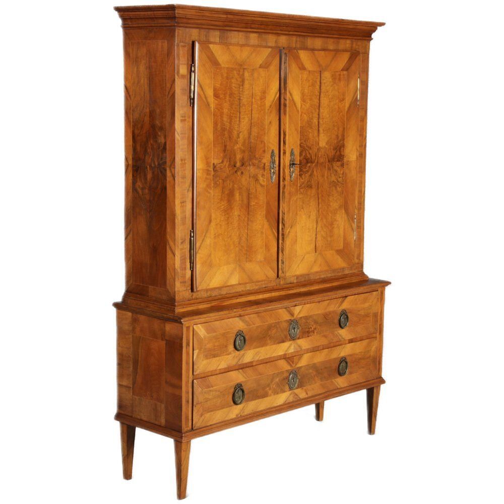 Antique Baroque Cabinet Inn Walnut, 1780 photo for sale