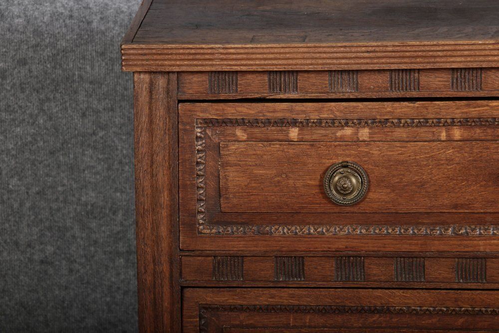 1529.0 Baroque Chest Of Drawers In Oak, 1780s photo