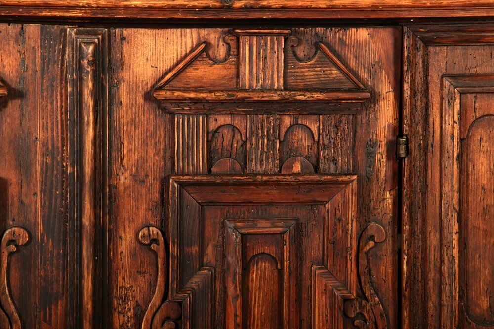 Furniture Baroque Renaissance Facades Half Cabinet, 17 Century photo