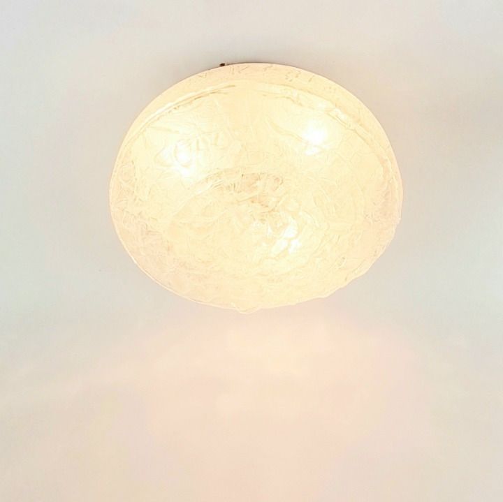 Large Mid Century Modern Murano Ice Glass Ceiling Light From Doria, Germany, 1960s photo 330.0