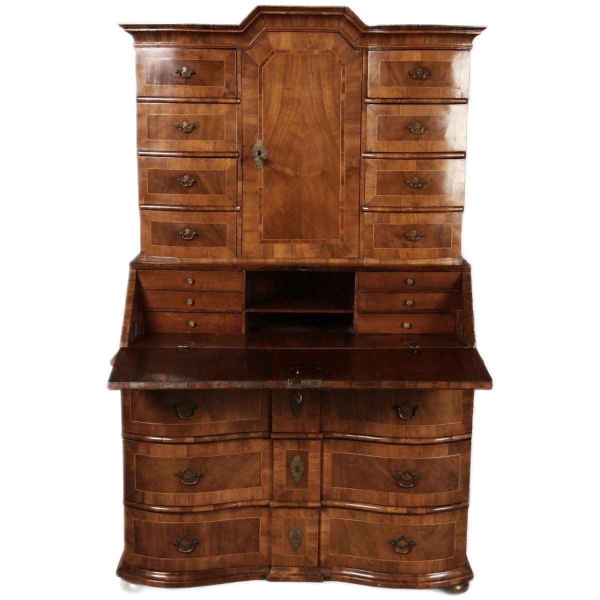 Baroque Walnut Secretary, 1740s photo Furniture