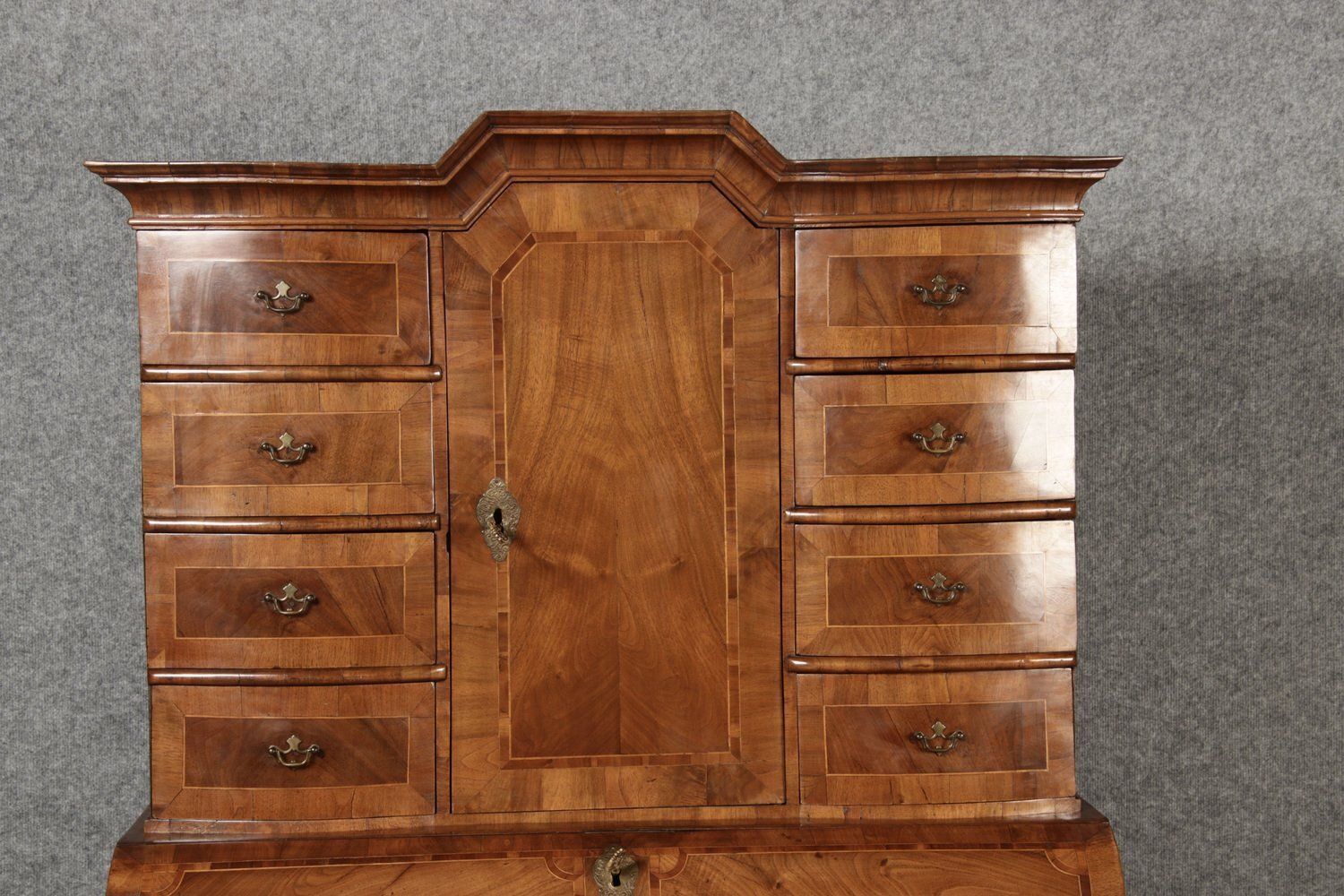 Baroque Walnut Secretary, 1740s photo vintage