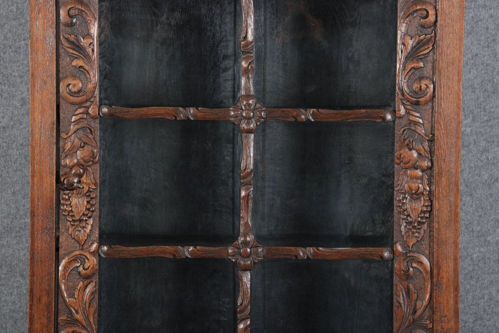 19 Century Baroque Showcase In Oak, 1800s photo vinterior