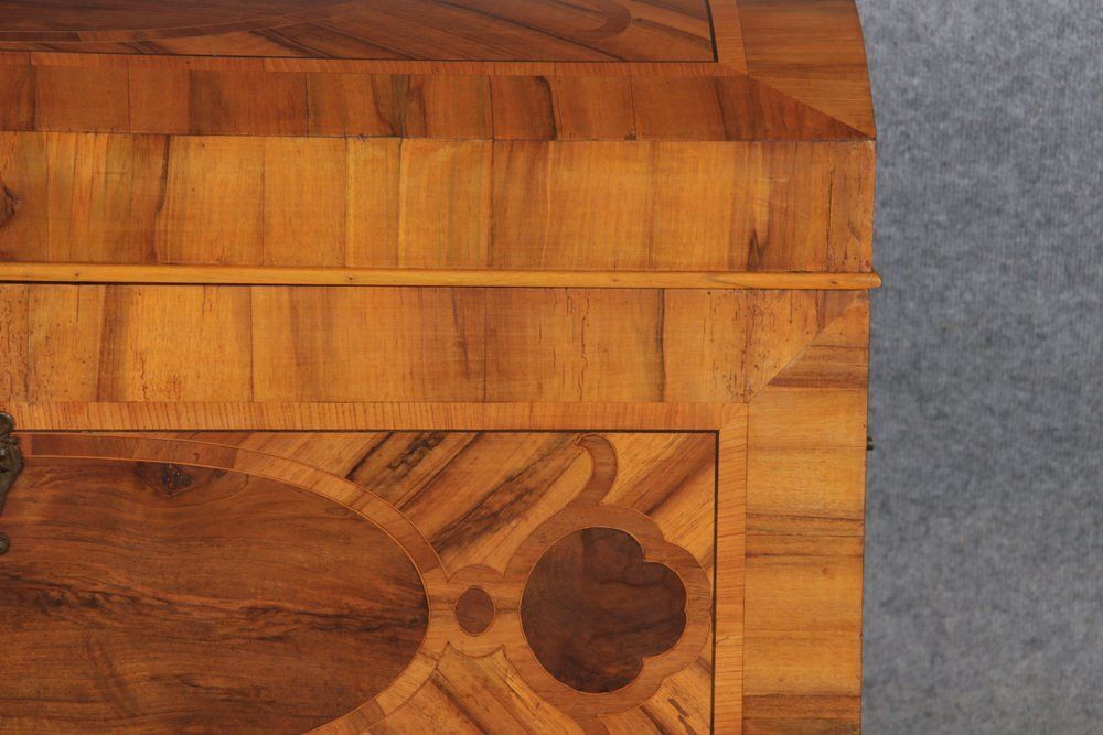 photo buy Antique Biedermeier Chest With Walnut Inlay, Early 19th Century