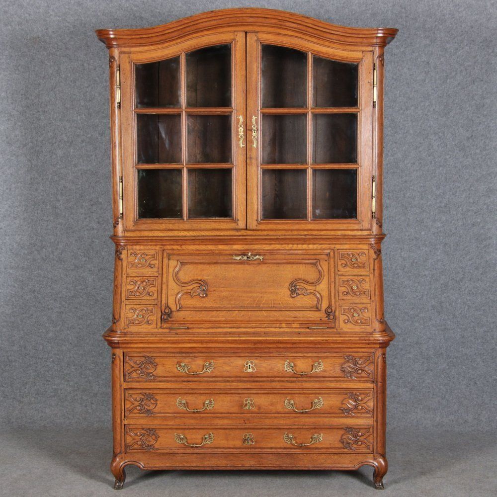 Baroque Showcase Secretaire In Oak, 1760s photo 2196.0