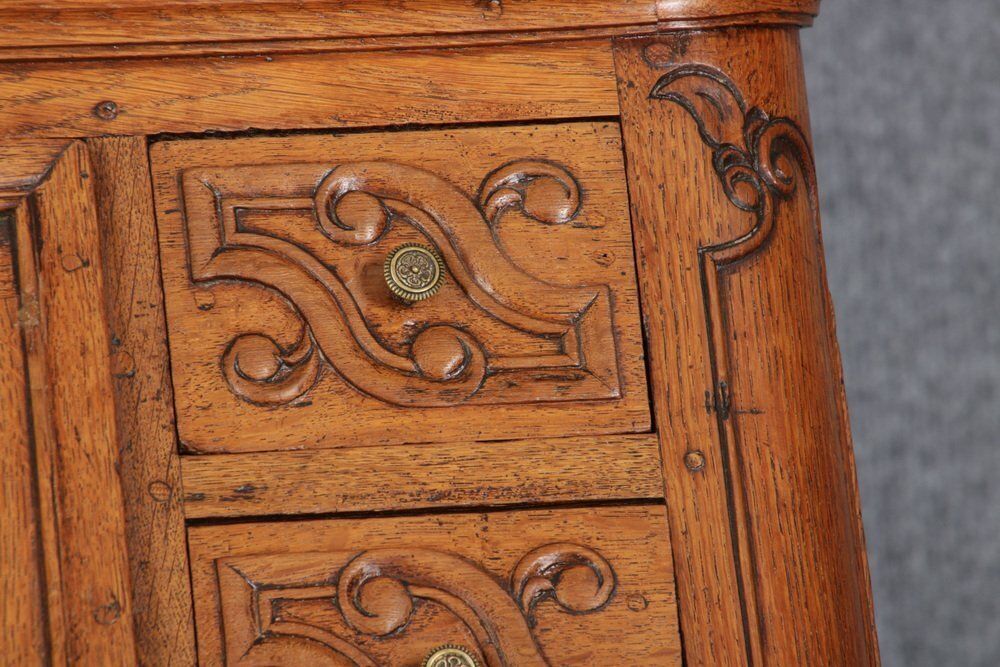 Baroque Showcase Secretaire In Oak, 1760s photo vinterior