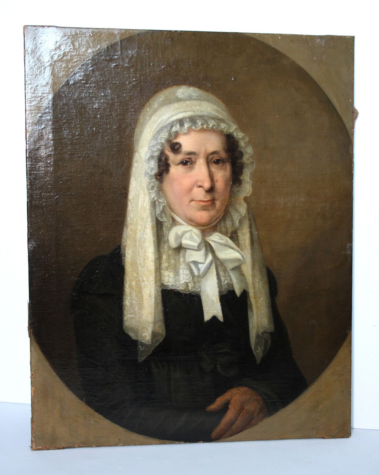 Empire Portrait Portrait Of An Elegant Lady Unsigned Circa 1800/1820 photo Art