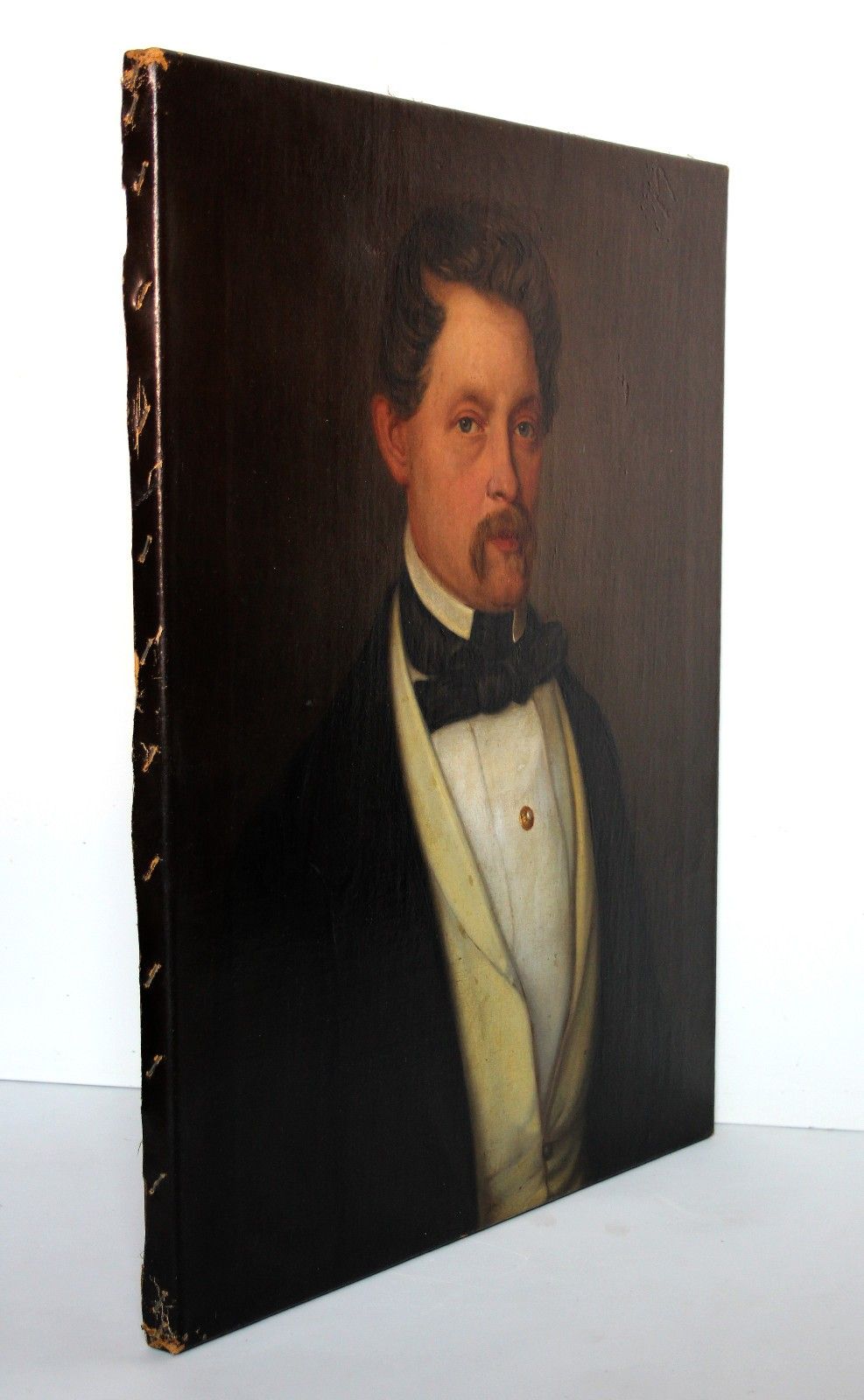Biedermeier Portrait Of An Elegant Gentleman Man Portrait 19th Century Circa 1840 photo furniture