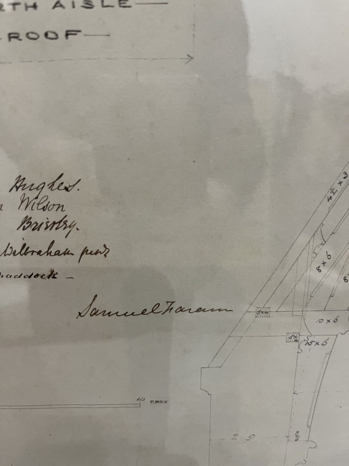 5 Original Architects Drawings (1745)of St James Church In Congleton. All 5 Are Originals Not Prints & Have All Been Mounted, Framed & Sympathetically Preserved By Professional Framers Sherratt & Reece In Leek. photo vinterior