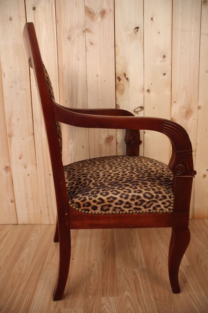Mahogany Empire Style Armchair photo 1030.0