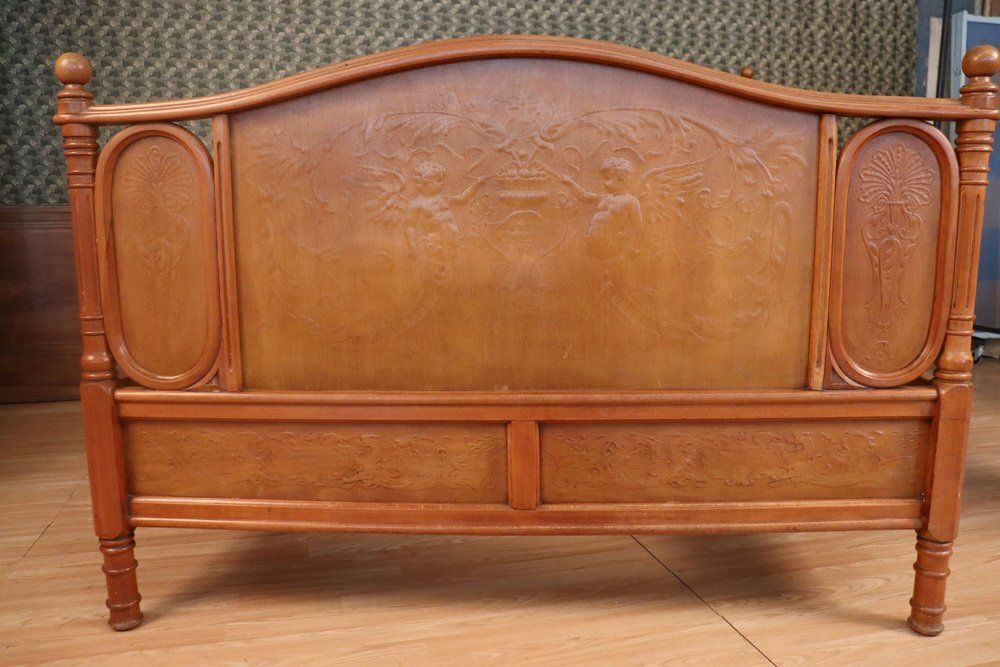 Art Nouveau Bentwood Bed By Jacob & Josef Kohn For Thonet, 1904 photo vinterior