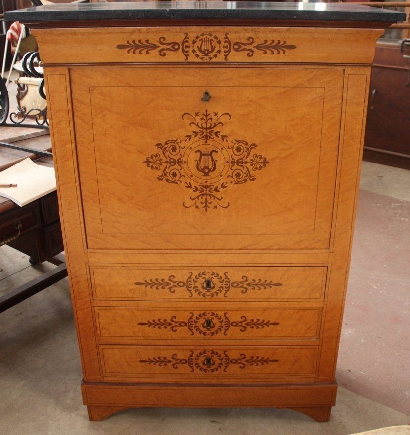 Furniture Antique Charles X French Bedroom Set, Set Of 5 photo