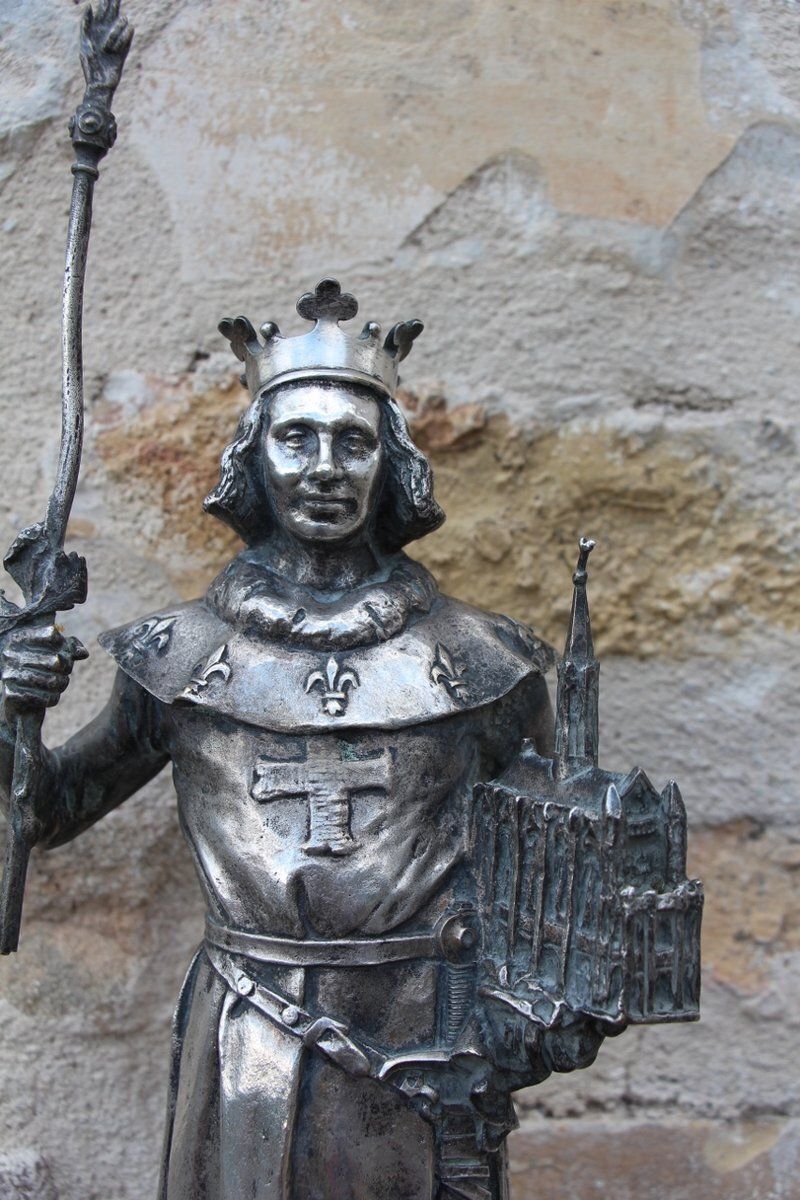 Emmanuel Fremiet, Saint Louis, 1800s, Bronze photo 3585.0