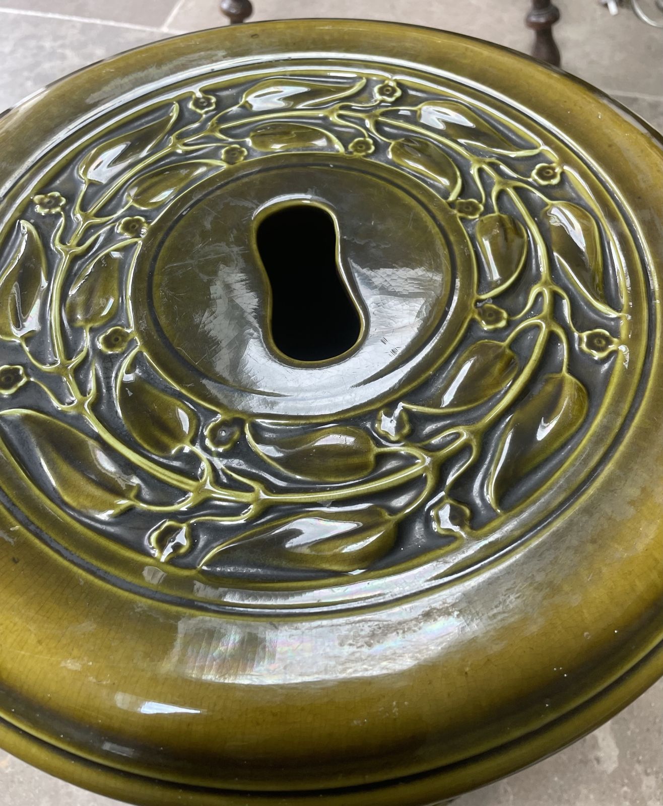 Victorian Majolica Garden Seat photo for sale