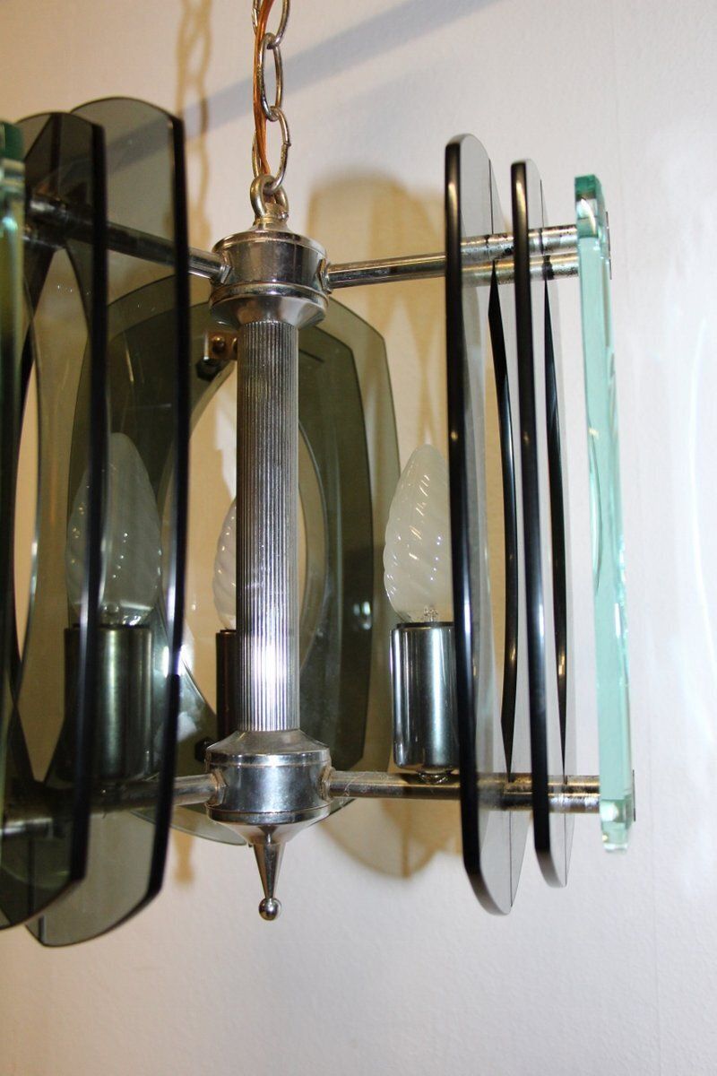 Mid Century Chandelier By Max Ingrand For Fontana Arte photo vinterior