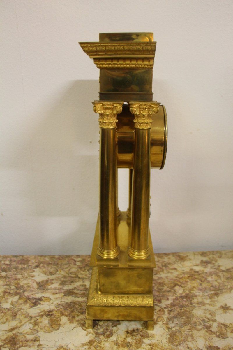 19th Century Golden Bronze Pendulum Clock photo 3363.0