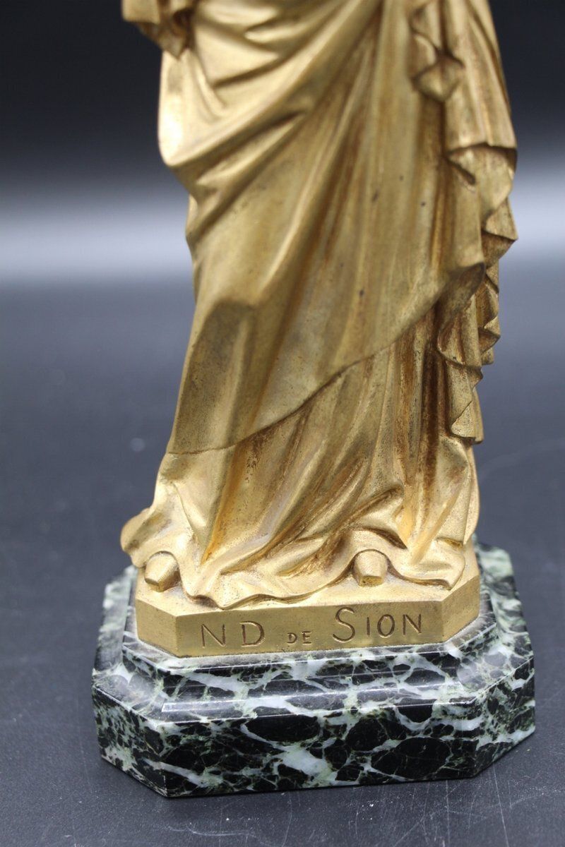 Statue Of Our Lady Of Sion, 1800s, Bronze photo buy