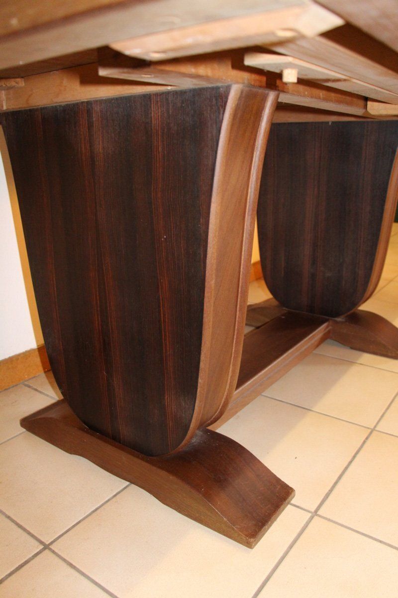 Art Deco Macassar Ebony Dining Table, 1930s photo vinterior