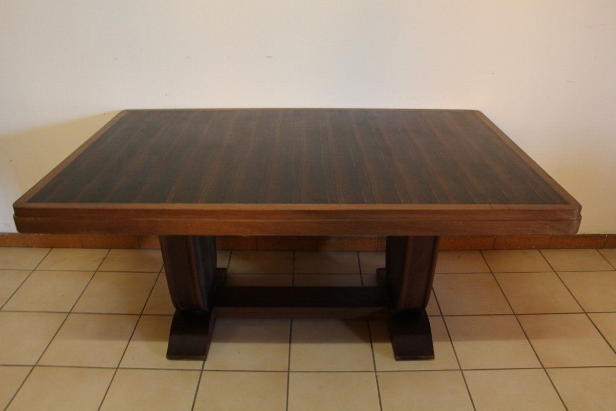 Art Deco Macassar Ebony Dining Table, 1930s photo buy