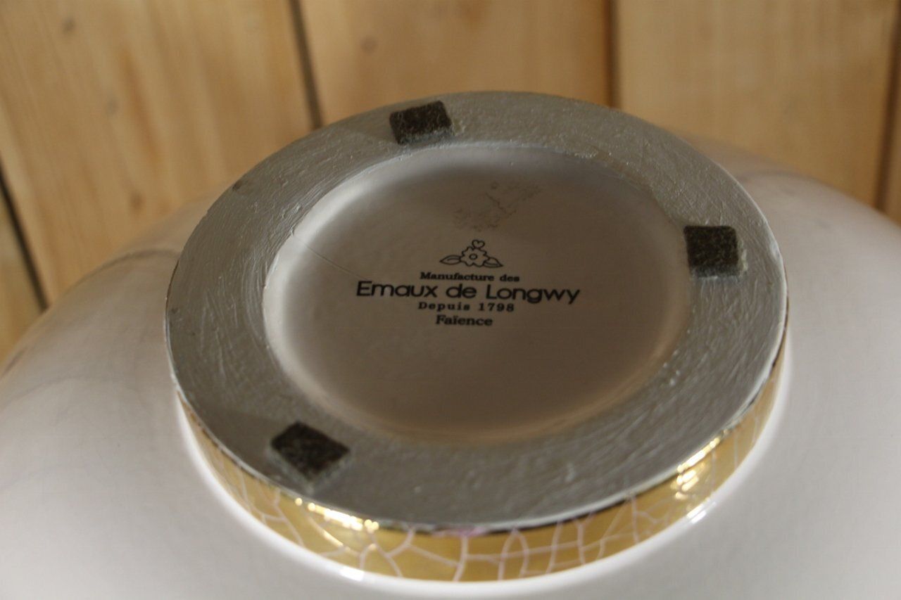 20th Century Ball Vase From Longwy, 1980s photo 2140.0