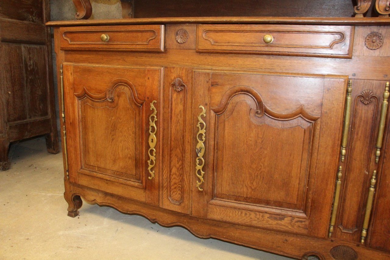 Antique French Oak And Wood Buffet photo vinterior