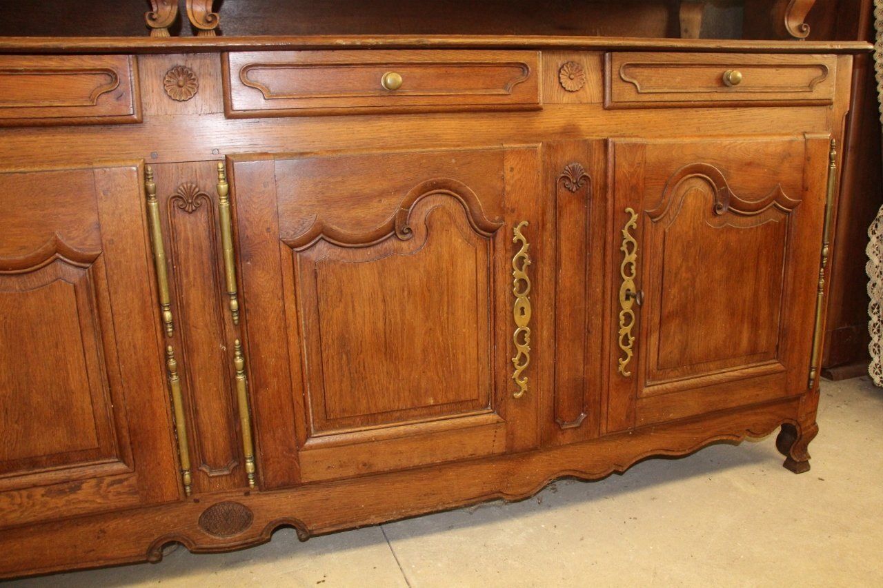 photo for sale Antique French Oak And Wood Buffet