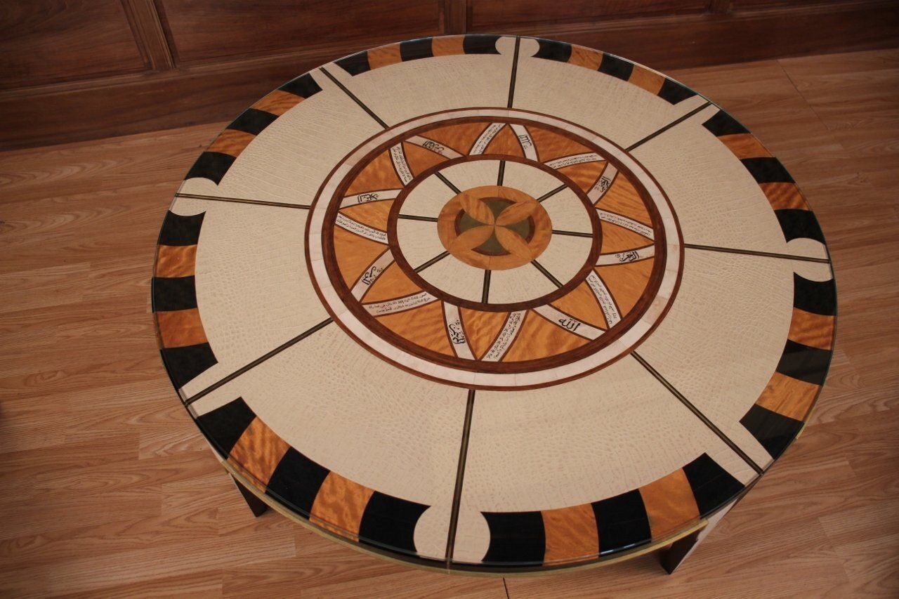 Circular Coffee Table In The Style Of Carlo Bugatti photo for sale
