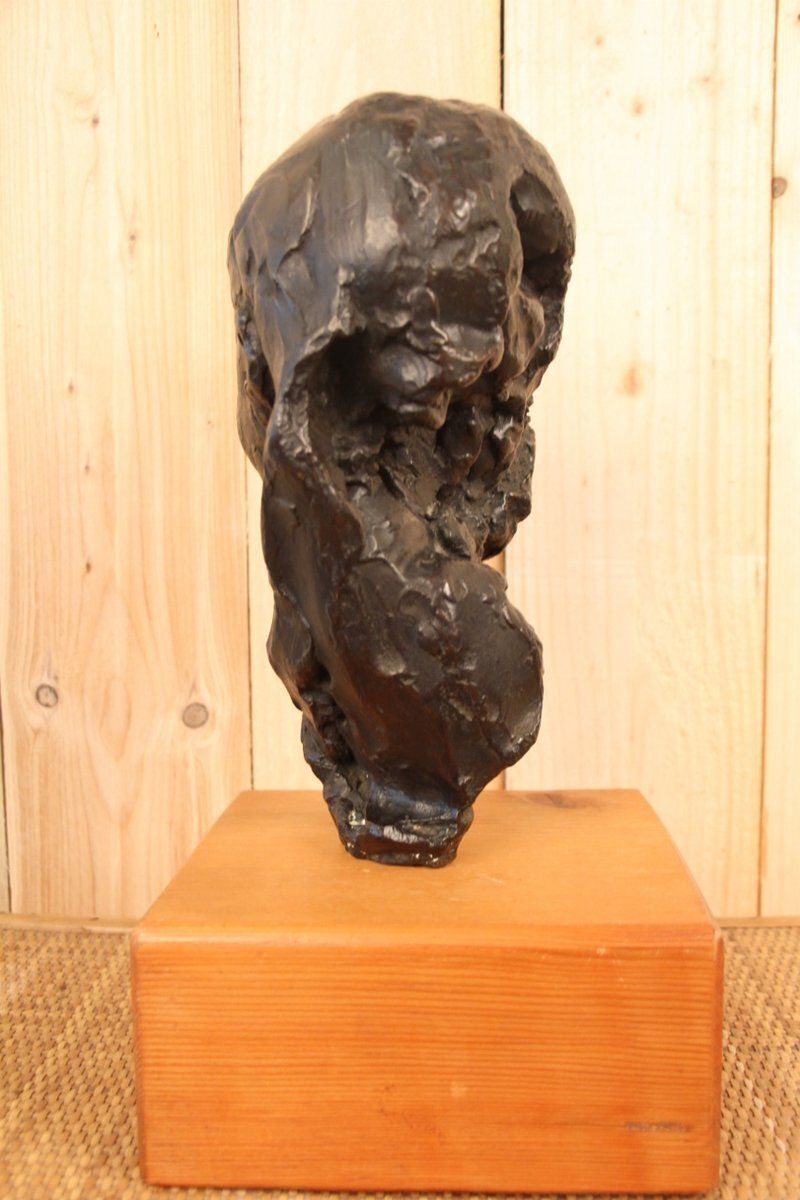 Victor Prouvé, Head Of Child Bronze, Old Jean Prouvé Collection photo vinterior