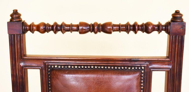 photo furniture Pair Of 19th Century English Victorian Gothic Revival Walnut Armchairs