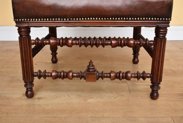 photo for sale Pair Of 19th Century English Victorian Gothic Revival Walnut Armchairs