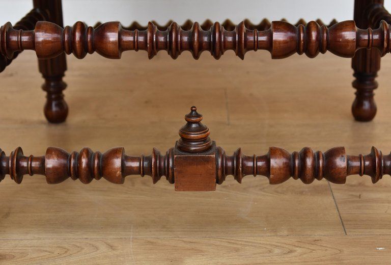 Furniture Pair Of 19th Century English Victorian Gothic Revival Walnut Armchairs photo