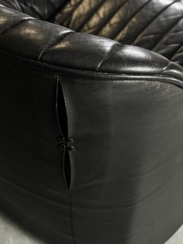 Set Of Ciprea Leather Armchairs By Afra And Tobia Scarpa For Cassina, 1960s photo 6689.6