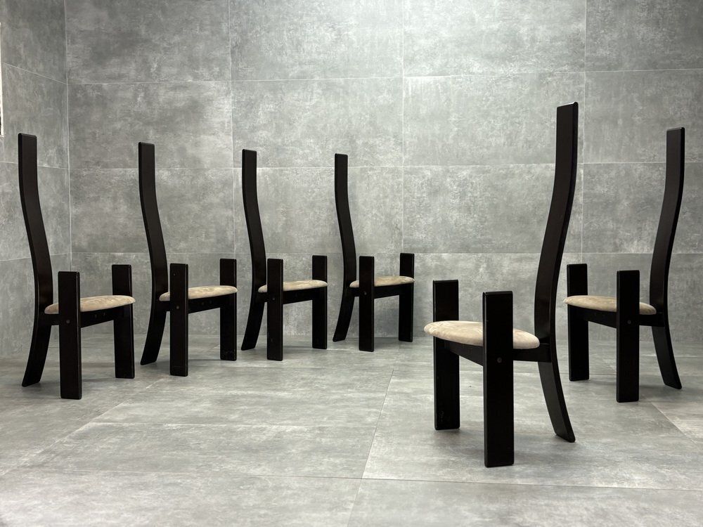 Golem Chairs By Vico Magistretti For Poggi, Italy, 1970s, Set Of 6