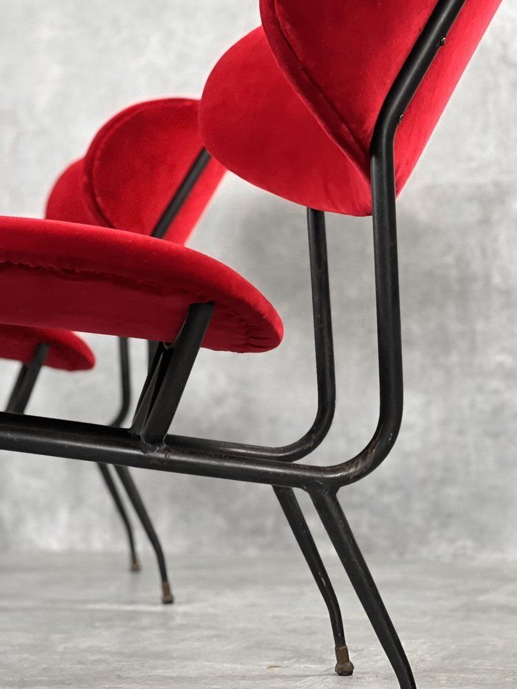 photo for sale Set Of Armchairs By Gastone Rinaldi For Rima, 1950s