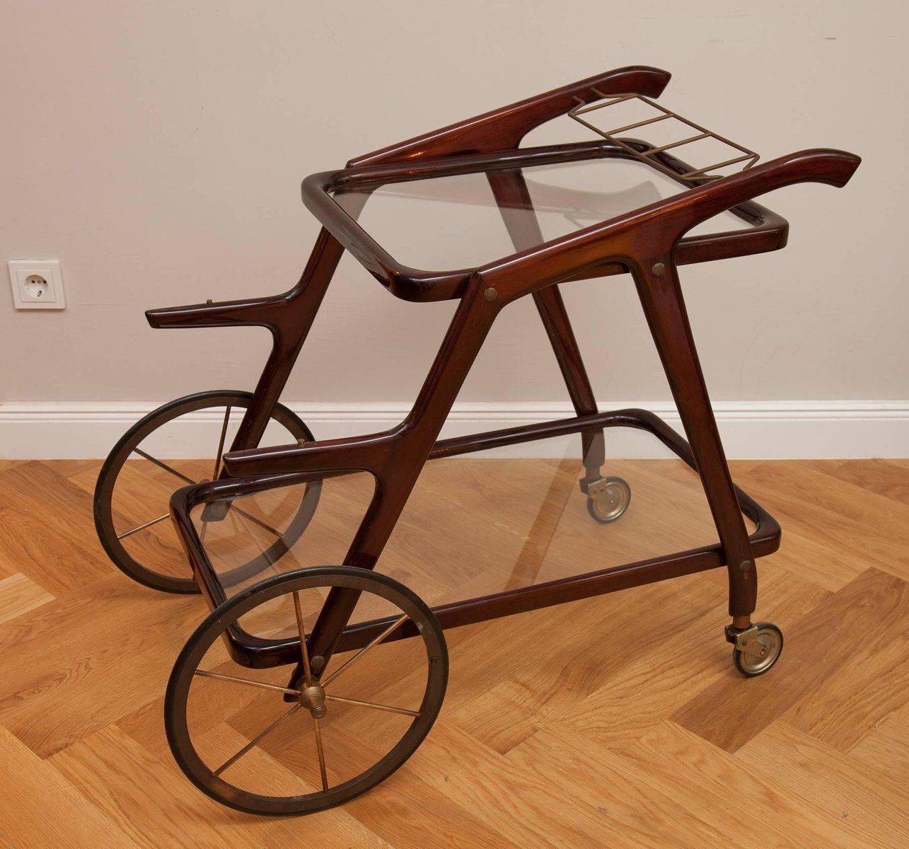Italian Bar Cart By Cesare Lacca, 1950s