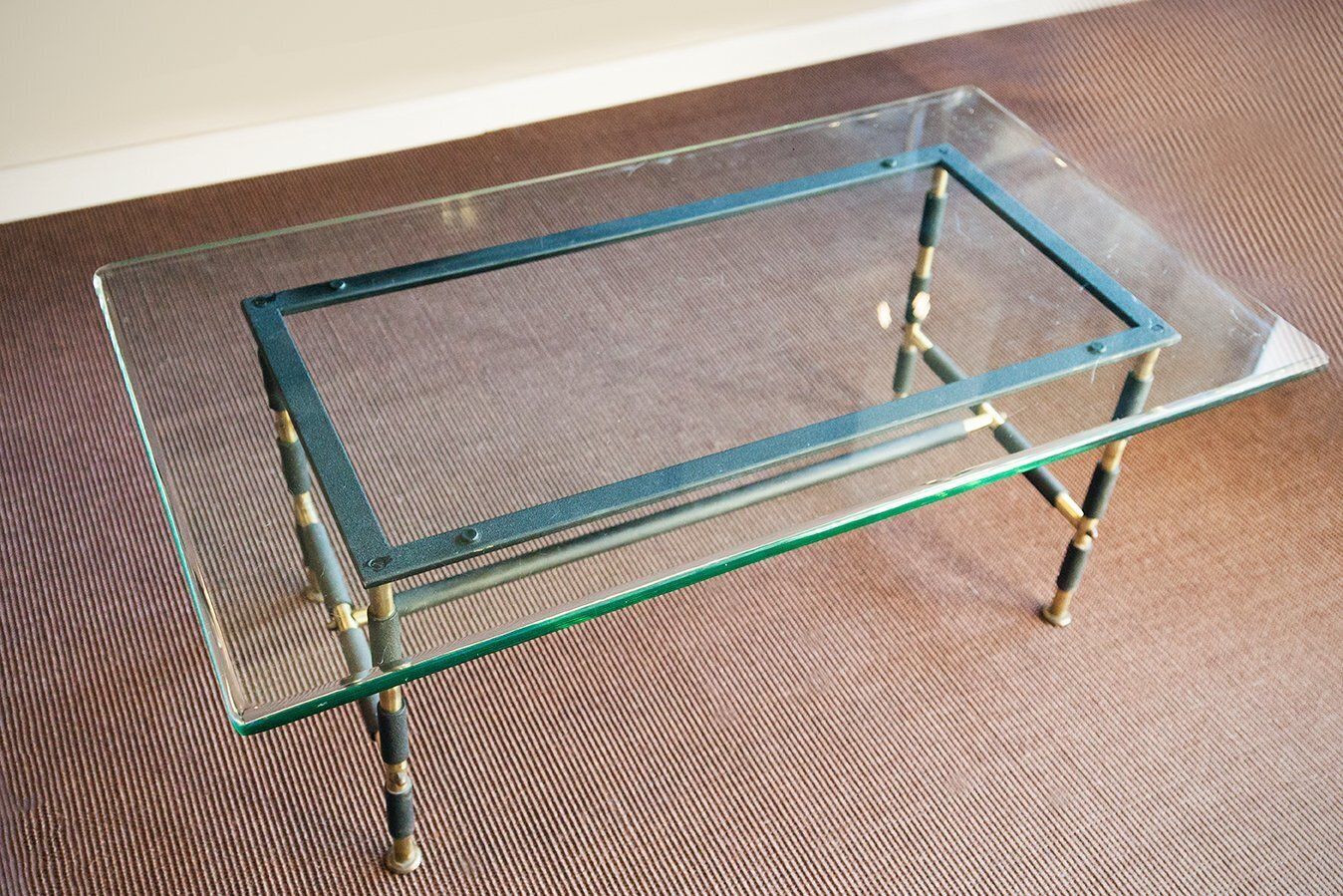 Mod. 1736 Coffee Table By Max Ingrand For Fontana Arte, Italy, 1955 photo for sale