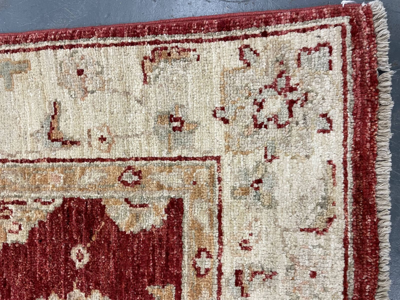 Handmade Wool Red Rug, Floral Oriental Carpet For Living Room 152x100cm photo Textiles