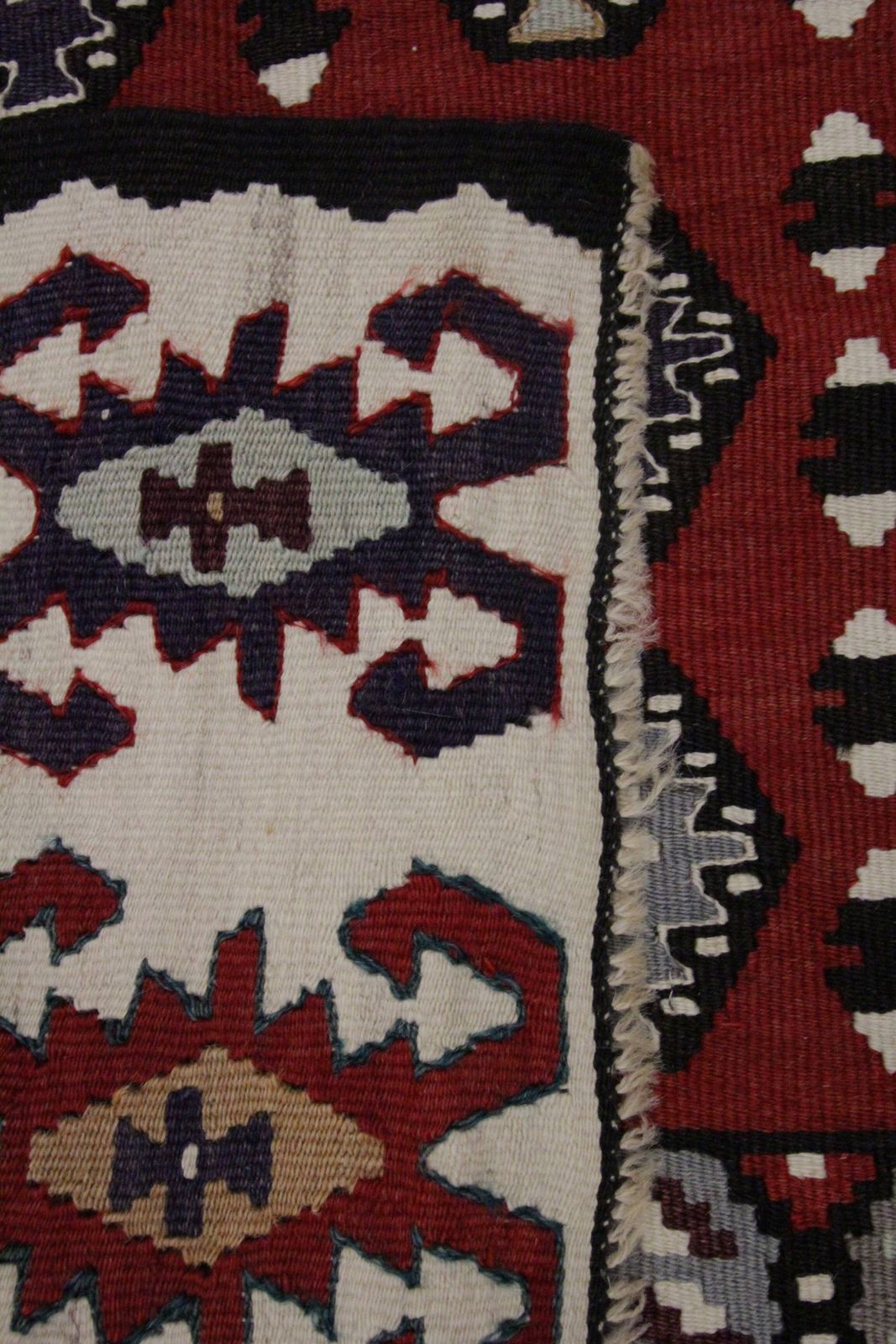 Serbian Kilim Rug, Handwoven Wool Flatweave Carpet, Folk Art 245x150 Cm photo buy