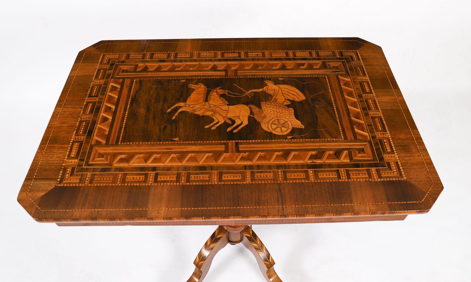 Antique Sorrento Italian Marquetry & Parquetry Occasional Table 19th C photo for sale