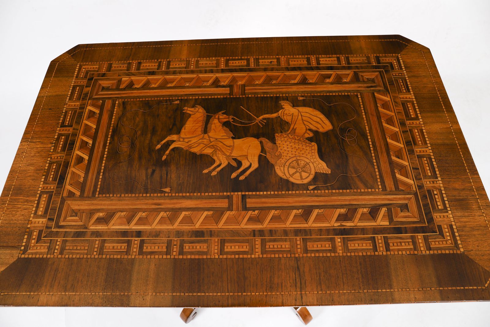 Antique Sorrento Italian Marquetry & Parquetry Occasional Table 19th C photo Furniture