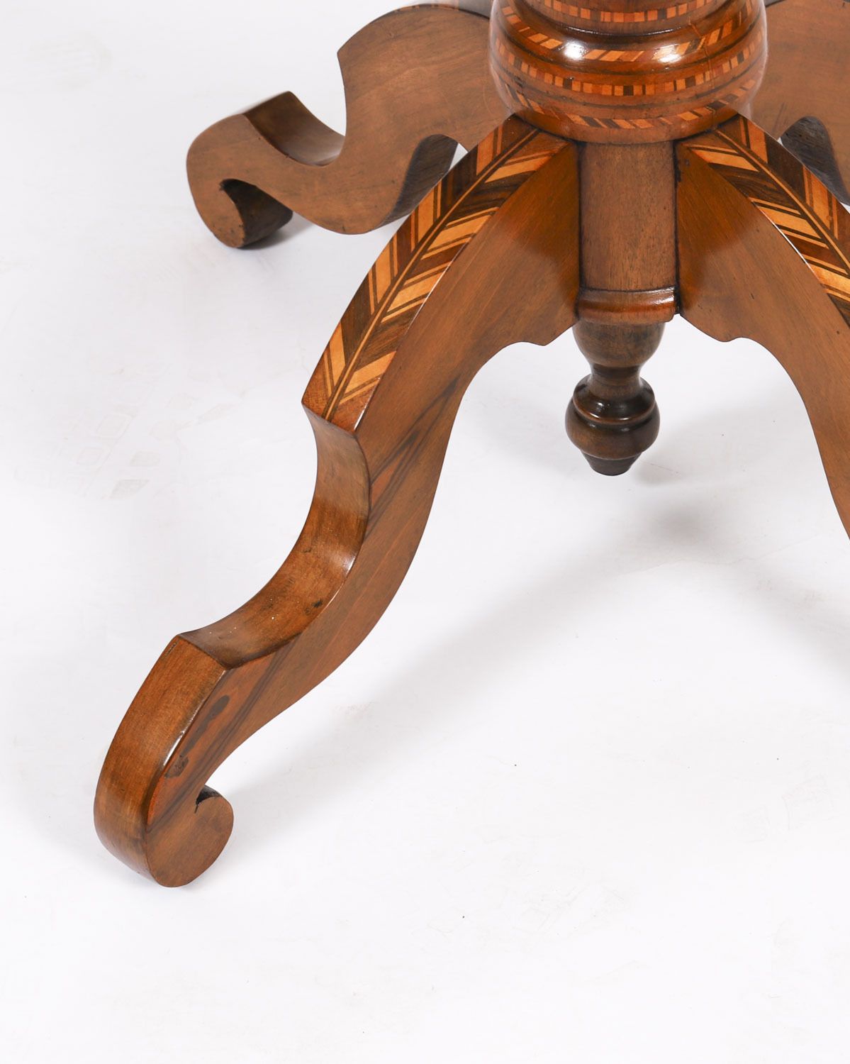 photo for sale Antique Sorrento Italian Marquetry & Parquetry Occasional Table 19th C