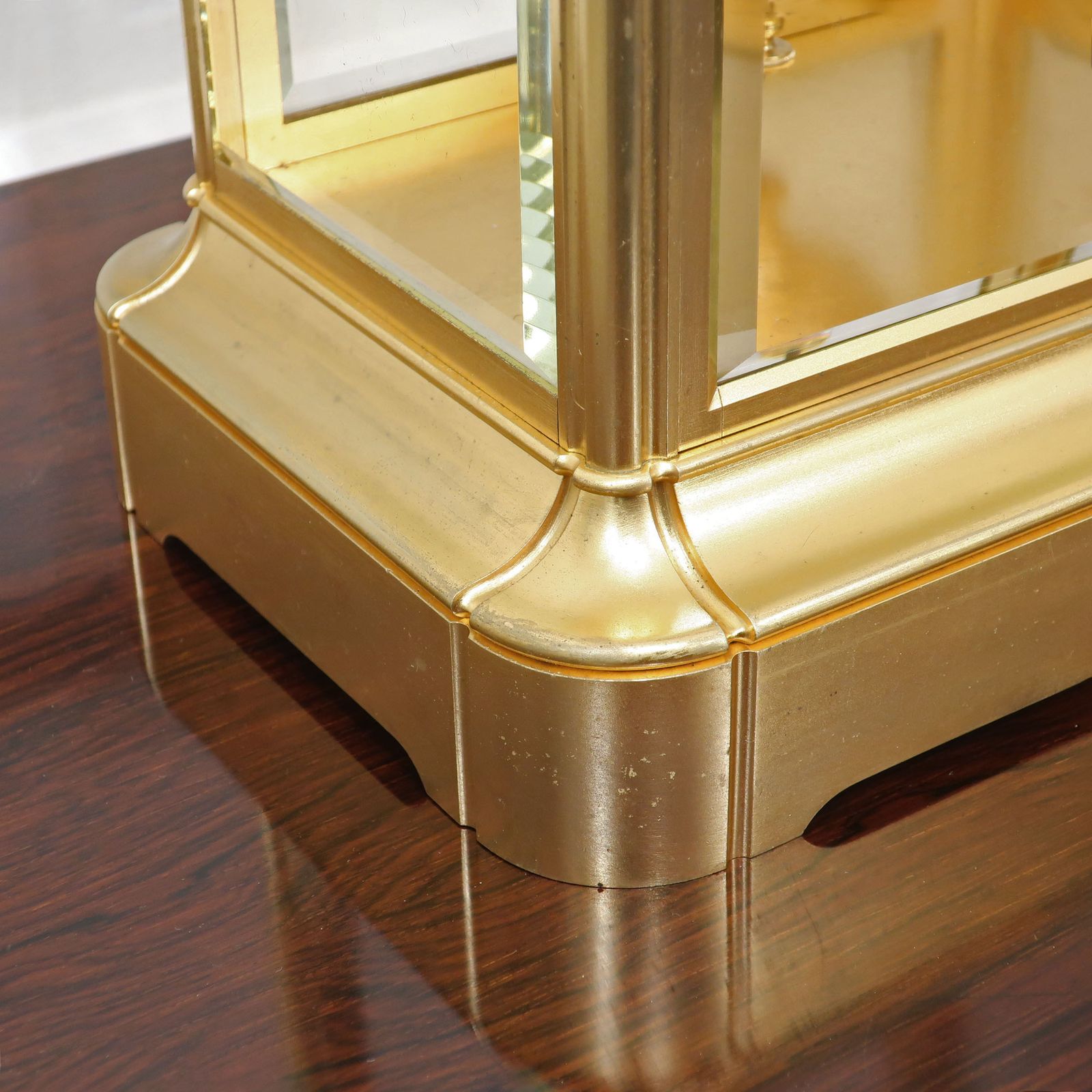 French Gilt Brass Gorge Case Mantel Clock By Samuel Marti photo furniture