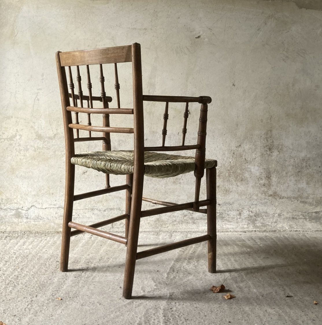 Sussex Style Ash Armchair, 1800s photo for sale