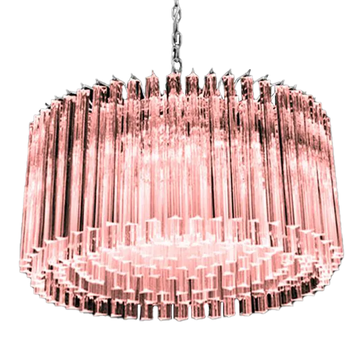 Mid Century Modern Italian Triedro "Concava" Chandelier
