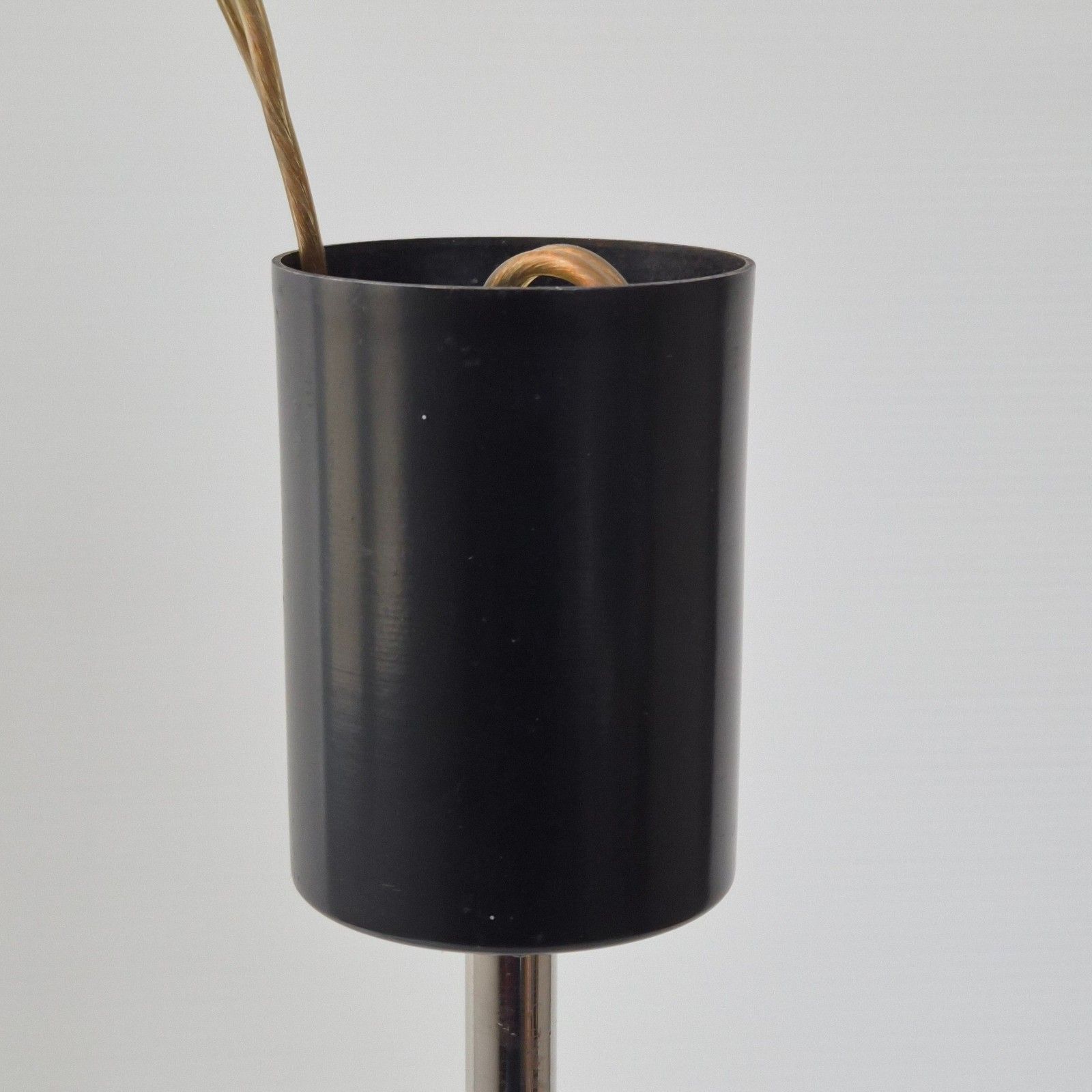Vintage Hanglamp Van House Arlus, Staal, Verchroomd Metaal En Opaalglasca. Jaren 1950 photo vintage