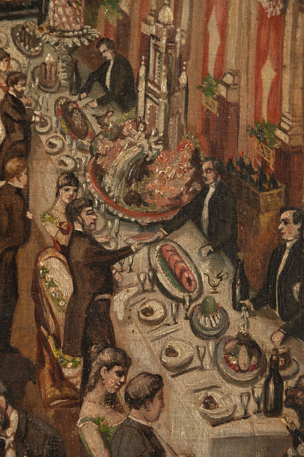 19th Century Oil On Canvas, 1800s photo vinterior