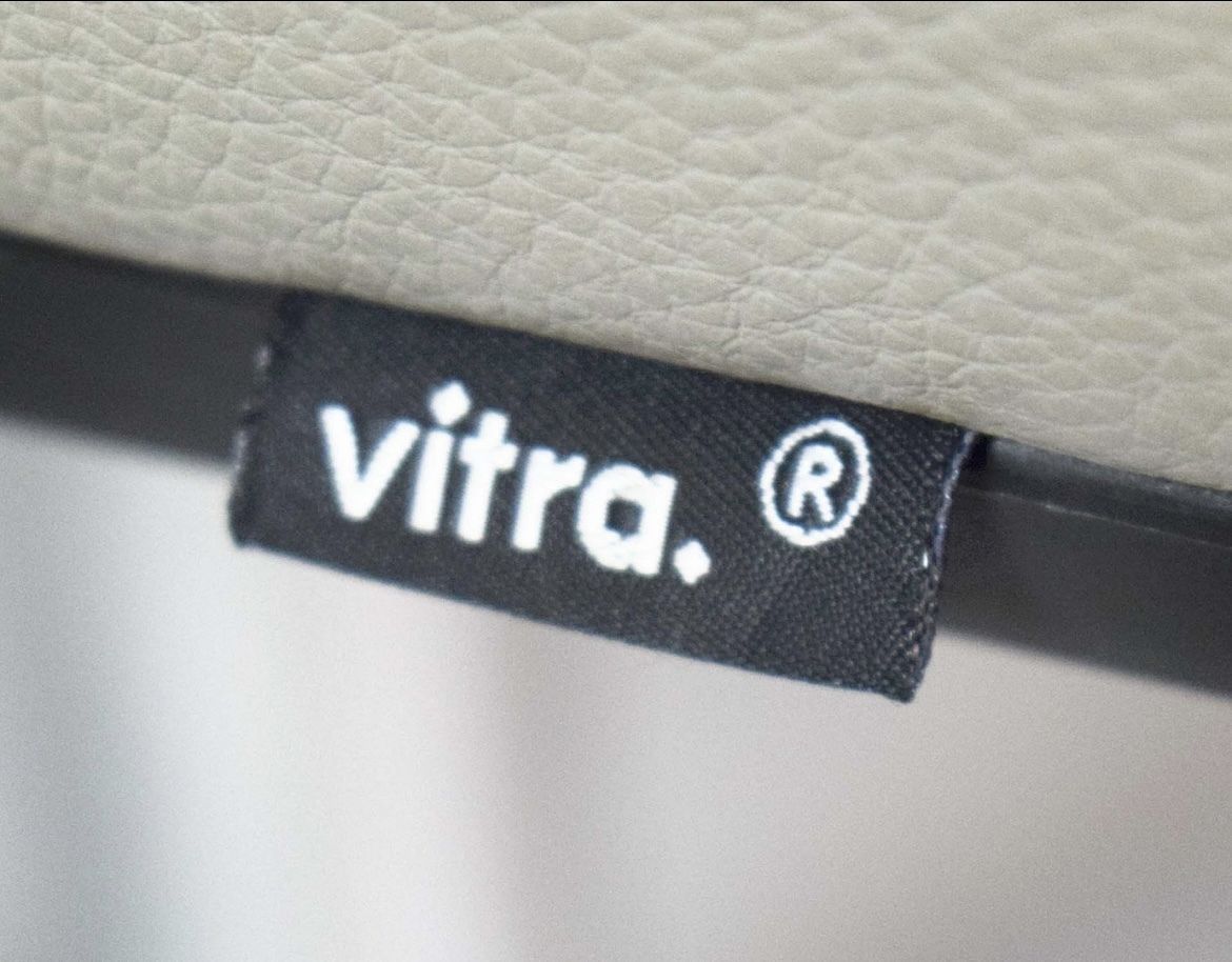 photo for sale Vitra Leather Softshell Chair By Ronan & Erwan Bouroullec (Circa 1990)