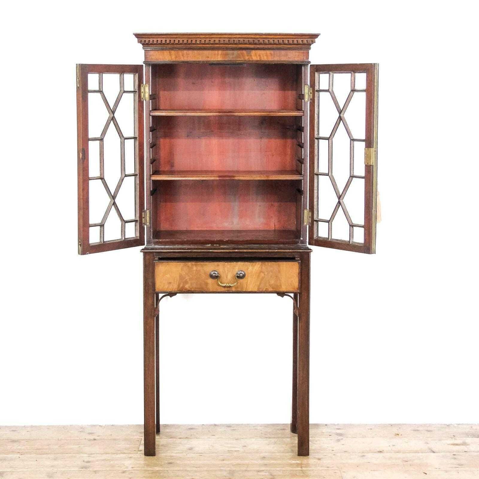 Small Antique Glazed Display Cabinet | Antiques | Antique Cabinet | Antique Storage | Display Cabinet (M 6472) photo furniture
