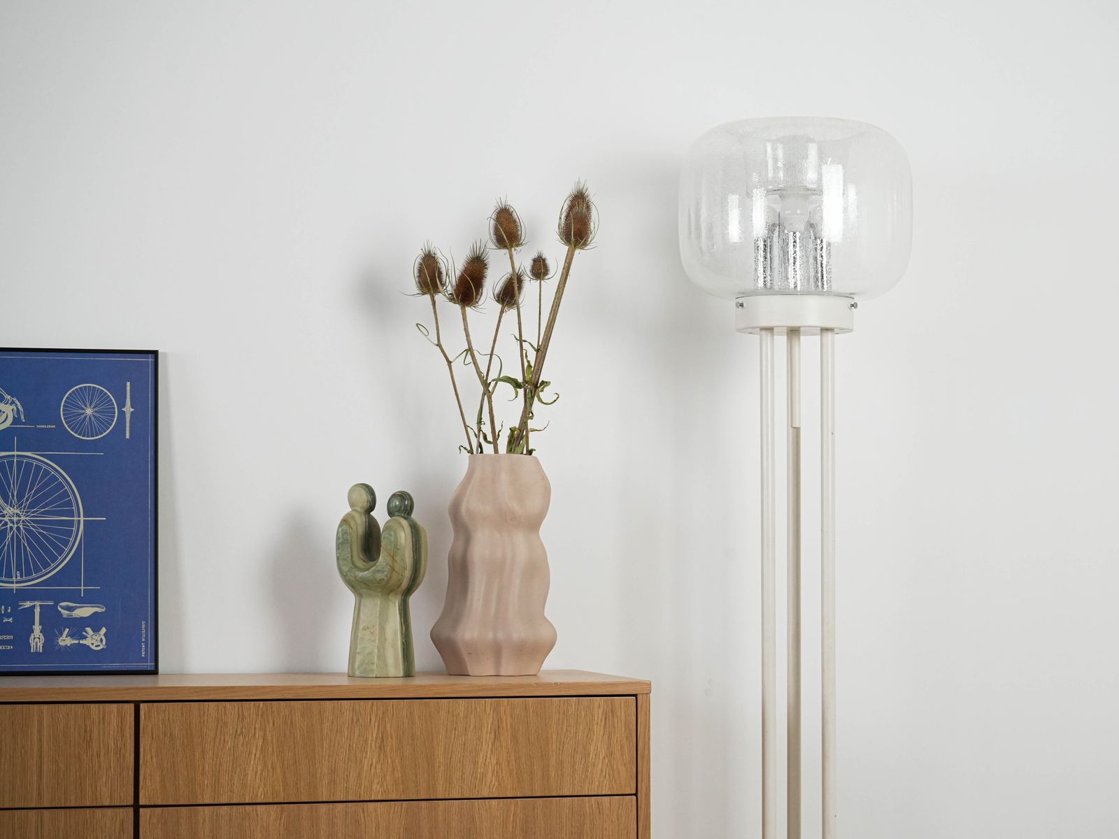 Floor Lamp, Murano Glass, Italian Design, 1970s, Made In Italy photo Lighting
